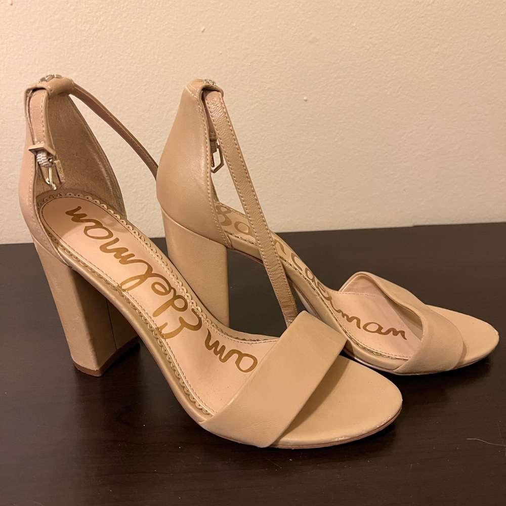 Nude Sam Edelman sandal heels